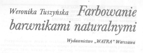 Farbowanie barwnikami naturalnymi