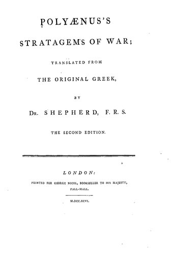 Polyaenus Stratagems Of War