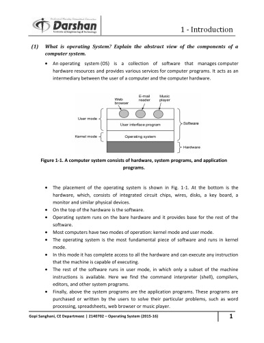 Operating System (3140702) Darshan All Unit