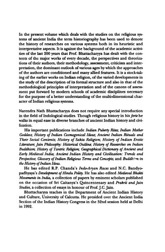 Indian Religious Historiography