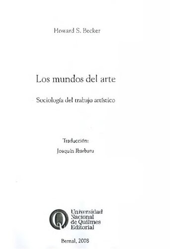 Los Mudos del arte : sociolgía del trabajo artístico