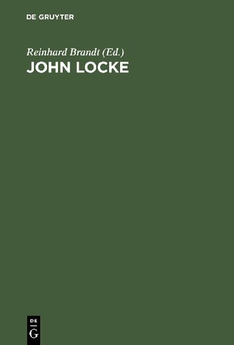 John Locke: Symposium Wolfenbüttel 1979