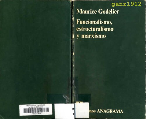Funcionalismo Estructuralismo Y Marxismo