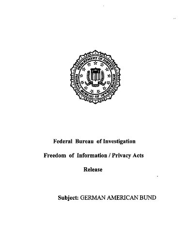 German American Federation / Bund