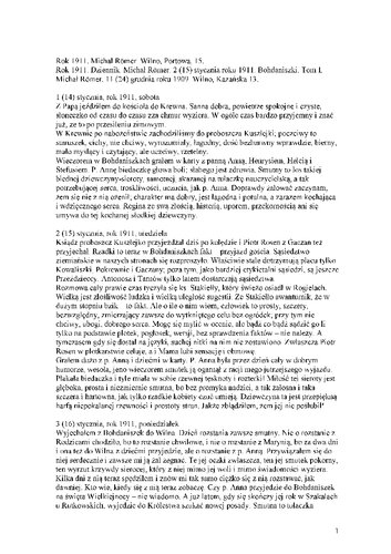 Dzienniki, t.1: 1911 I-VIII