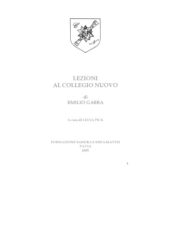 Lezioni al Collegio nuovo