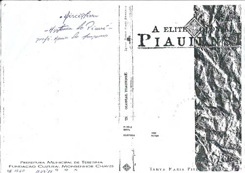 A elite colonial piauiense