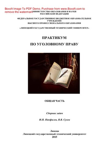 Практикум по уголовному праву. Общая часть. Сборник задач