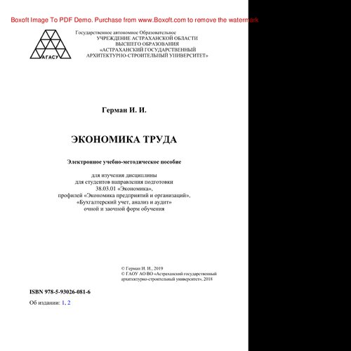 Экономика труда. Электронное учебно-методическое пособие