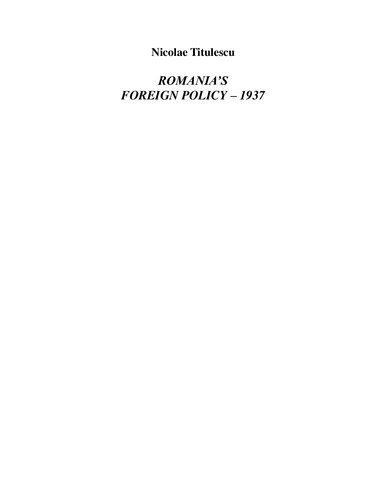 Romania's Foreign Policy