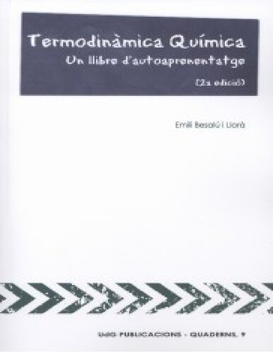 Termodinàmica química. Un llibre d'autoaprentatge
