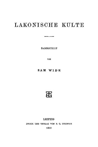 Lakonische Kulte