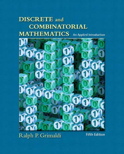 Discrete and combinatorial mathematics: An Applied Introduction