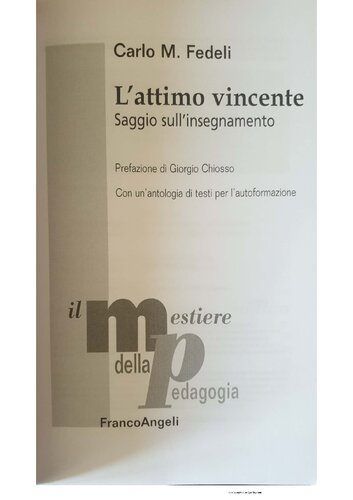 L'attimo vincente. Saggio sull'insegnamento