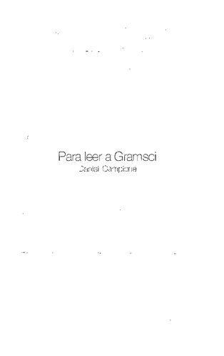 Para leer a Gramsci