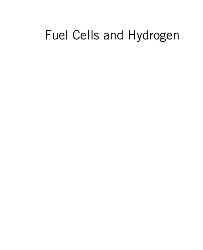 Fuel Cells and Hydrogen: From Fundamentals to Applied Research