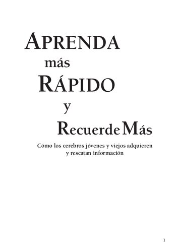 APRENDA más RÁPIDO y Recuerde Más