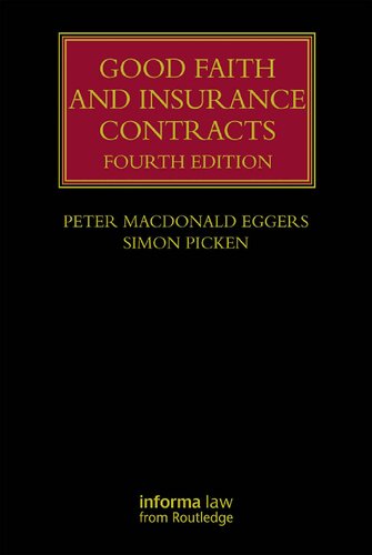 Good Faith and Insurance Contracts
