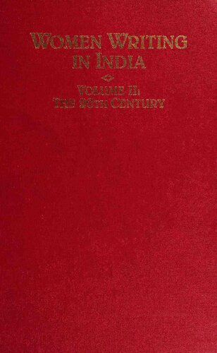 Women Writing India: Volume II: The 20th Century (Women Writing in India Vol. II)