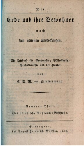 Das asiatische Rußland (Beschluß)
