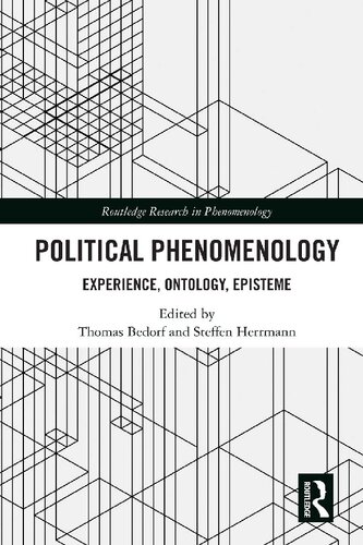 Political Phenomenology: Experience, Ontology, Episteme