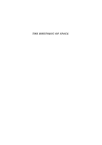 The Rhetoric of Space: Literary and Artistic Representations of Landscape in Republican and Augustan Rome