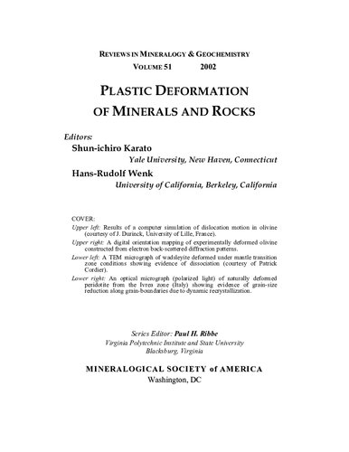 Plastic Deformation of Minerals and Rocks
