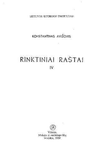 Rinktiniai raštai. T. 4