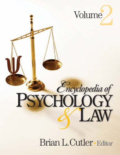 Encyclopedia of Psychology and Law (2 volume set)