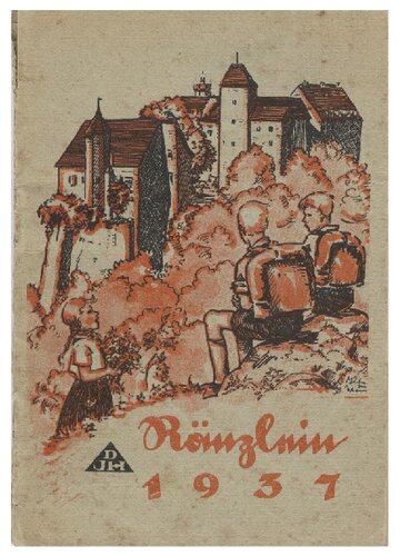 Scholz, Otto - Raenzlein - Ein froehliches Jahrbuechlein fuer kleine Wandersleute (1937, 27 Doppels., Scan, Fraktur)