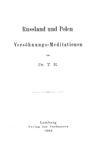 Russland und Polen, Versoehnungs-Meditation