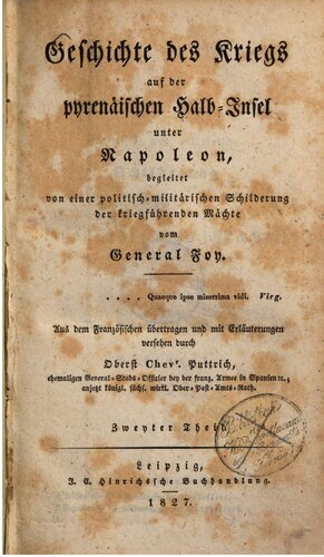 Geschichte des Kriegs auf der pyrenäischen Halbinsel unter Napoleon