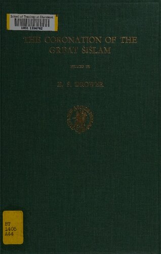 The Coronation of the Great Šišlam: Being a Description of the Rite of the Coronation of a Mandaean Priest according to the ancient Canon