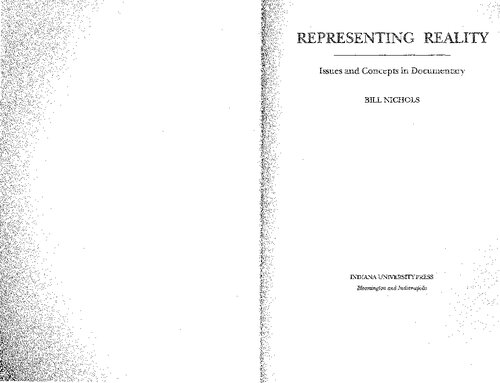 Representing Reality: Issues and Concepts in Documentary
