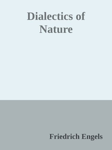 Dialectics of Nature