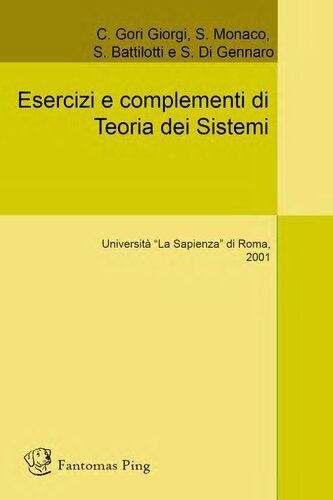 Esercizi e complementi di Teoria dei Sistemi