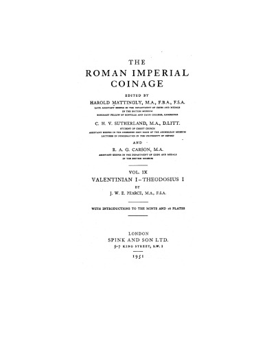 Roman Imperial Coinage
