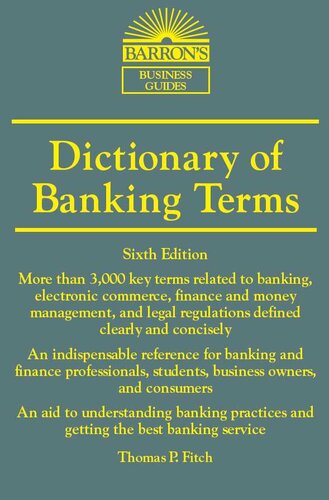 Barron's Dictionary of Banking Terms