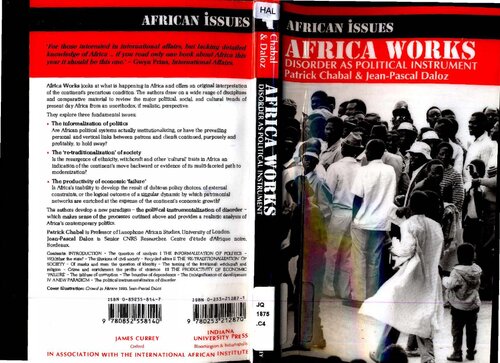Africa Works : Disorder As Political Instrument