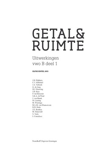 Getal & ruimte: Tweede fase