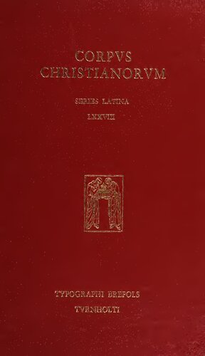 Sancti Hieronymi opera. Pars II. Opera homiletica: Tractatus sive homiliae in psalmos. In Marci evangelium. Alia varia argumenta