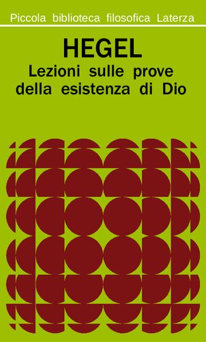 Lezioni sulle prove della esistenza di Dio