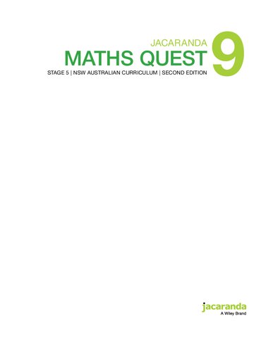 Jacaranda Maths Quest 9 Stage 5 NSW Curriculum