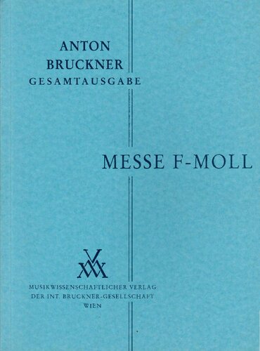 Mass in F minor (Messe F-Moll)