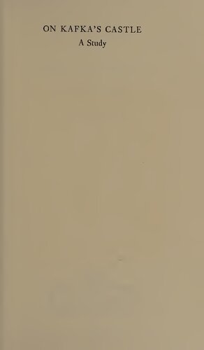 On Kafka's Castle: a study