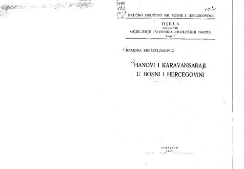 Hanovi i karavansaraji u Bosni i Hercegovini