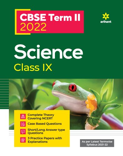 Arihant CBSE Science Term 2 Class 9 for 2022 Exam (Cover Theory and MCQs)