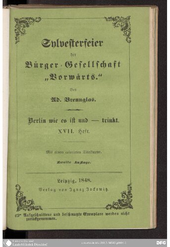 Sylvesterfeier der Bürger-Vereinigung "Vorwärts"