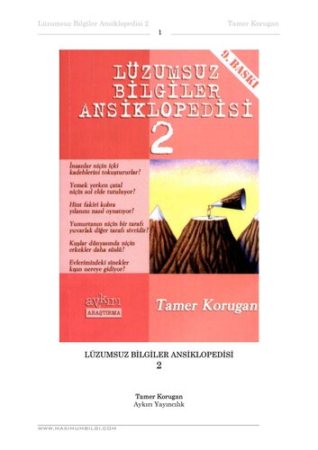 Lüzumsuz Bilgiler Ansiklopedisi (Cilt II)