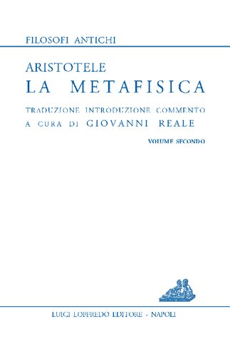 La Metafisica. Libri H-N